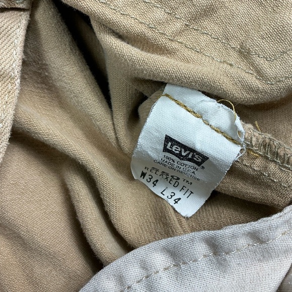 Vintage Levi’s 550 relaxed fit tan jeans USA made 32 x 30 - Picture 2 of 11
